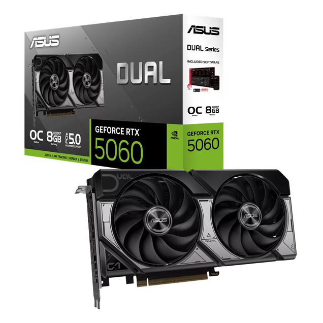 ASUS GeForce RTX 5060 Dual OC 8GB GDDR7 Graphics Card